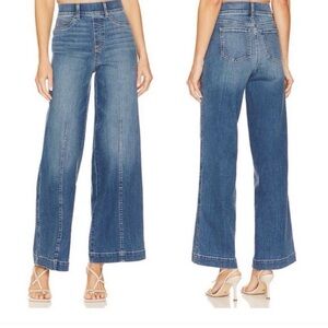 SPANX Denim Seamed Front, Wide Leg Jeans- Vintage Indigo XL Tall